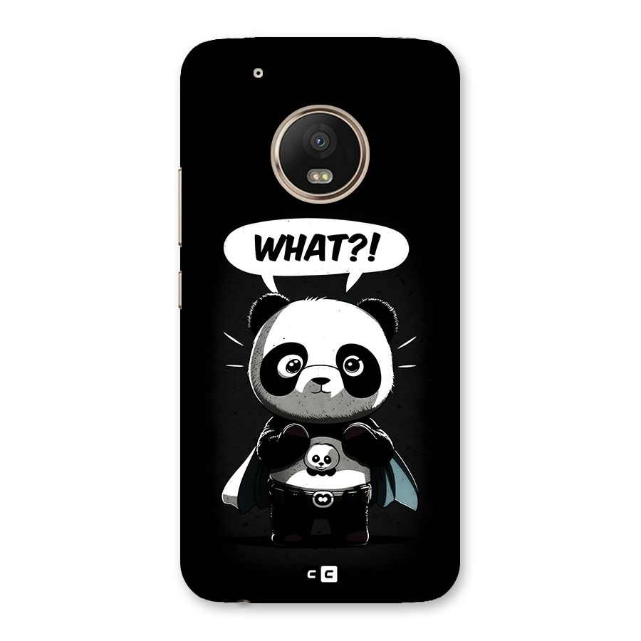 Panda What Confused Back Case for Moto G5 Plus