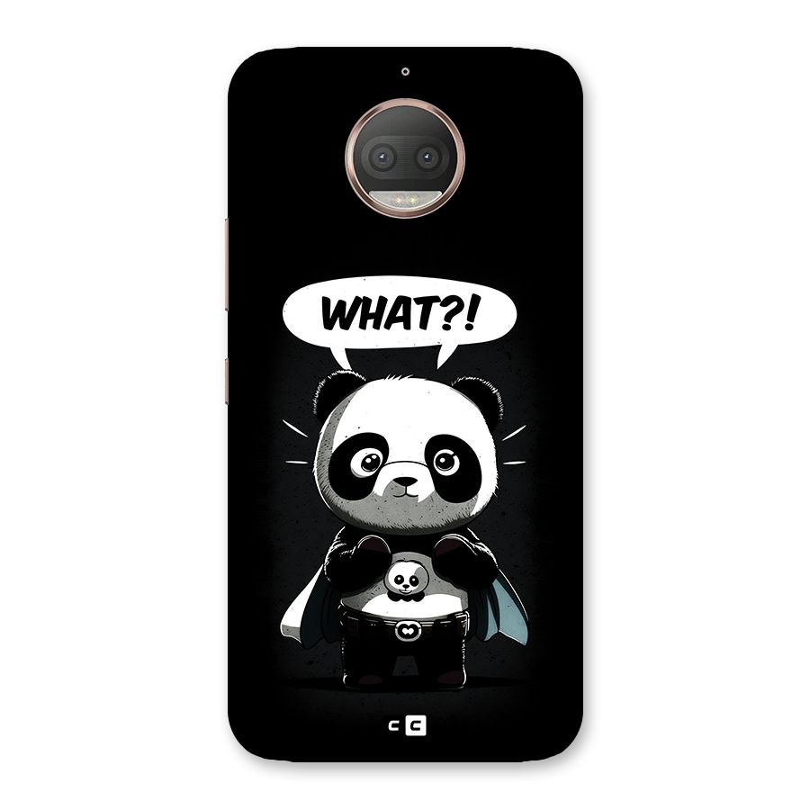 Panda What Confused Back Case for Moto G5s Plus