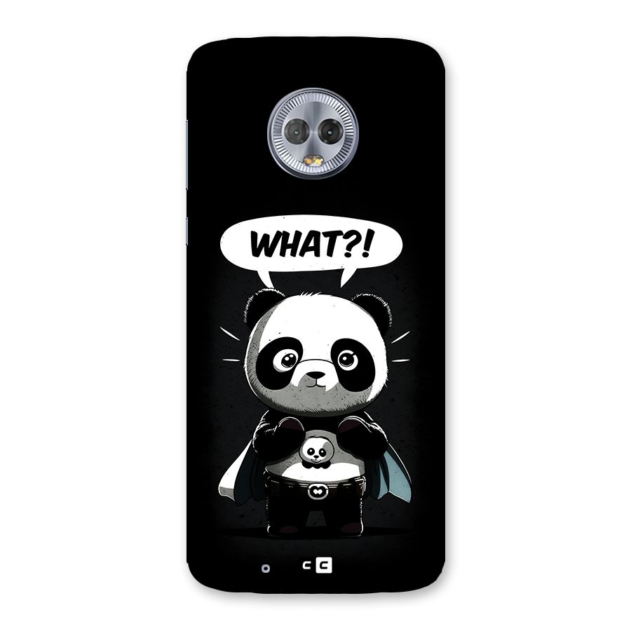 Panda What Confused Back Case for Moto G6