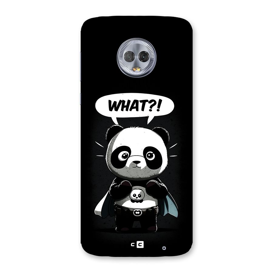 Panda What Confused Back Case for Moto G6 Plus