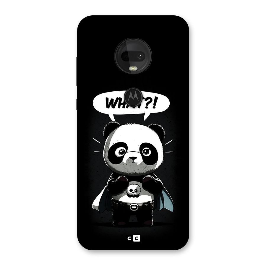 Panda What Confused Back Case for Moto G7