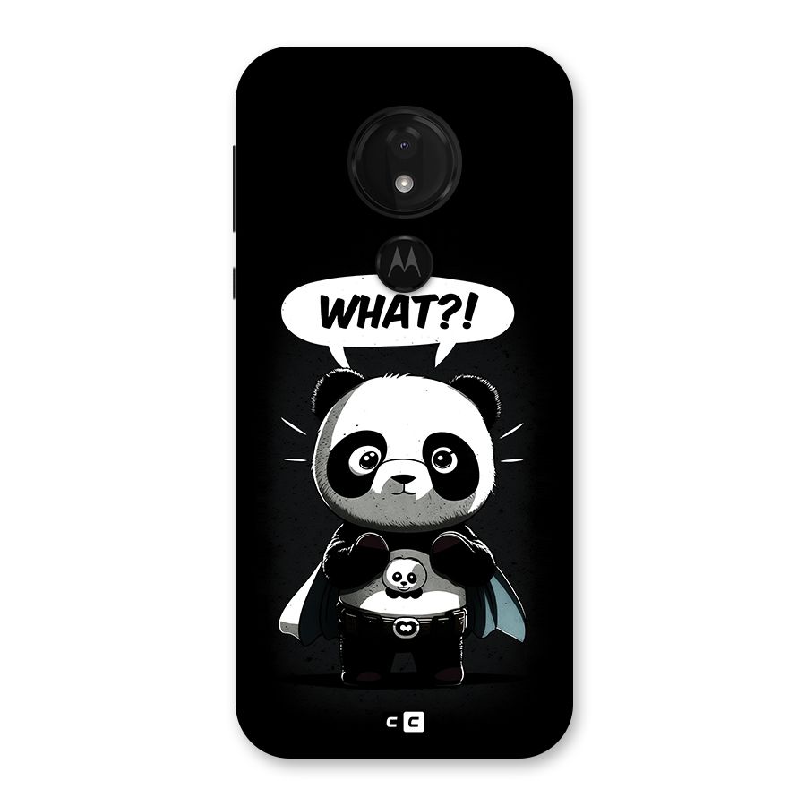 Panda What Confused Back Case for Moto G7 Power