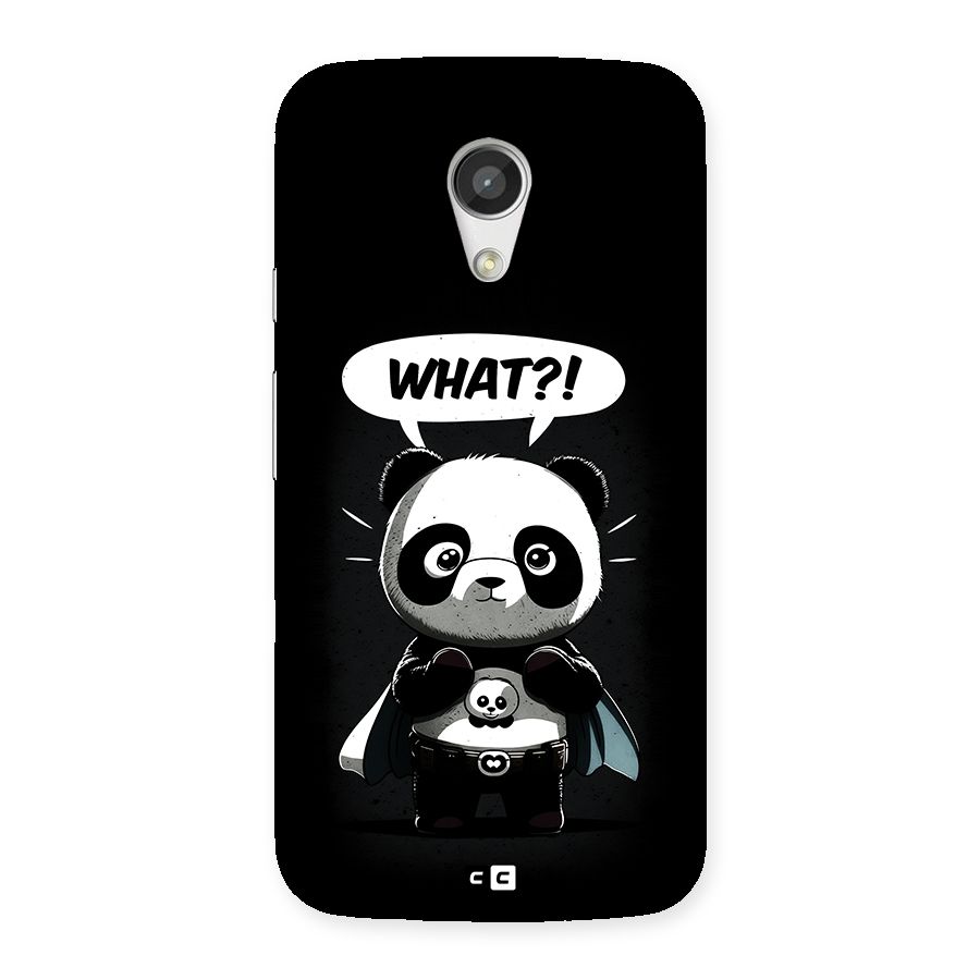Panda What Confused Back Case for Moto G 2nd Gen