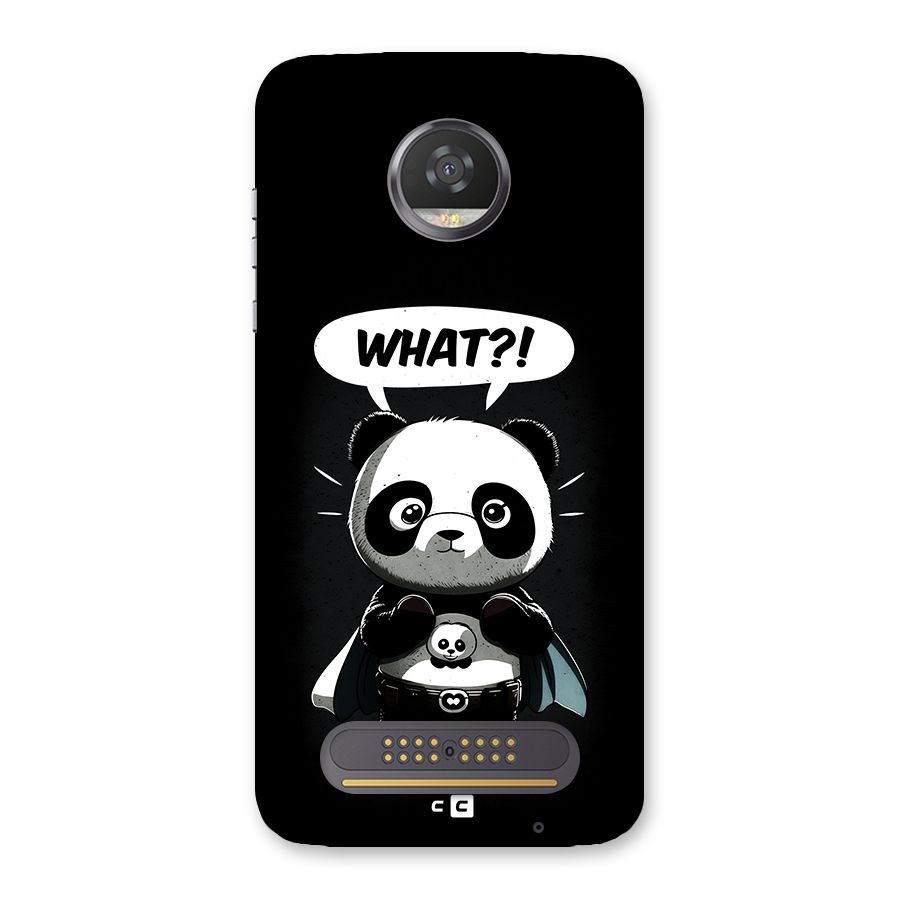 Panda What Confused Back Case for Moto Z2 Play