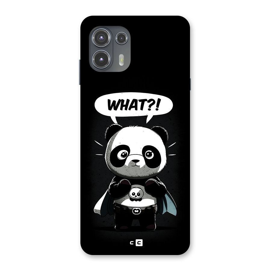 Panda What Confused Back Case for Motorola Edge 20 Fusion