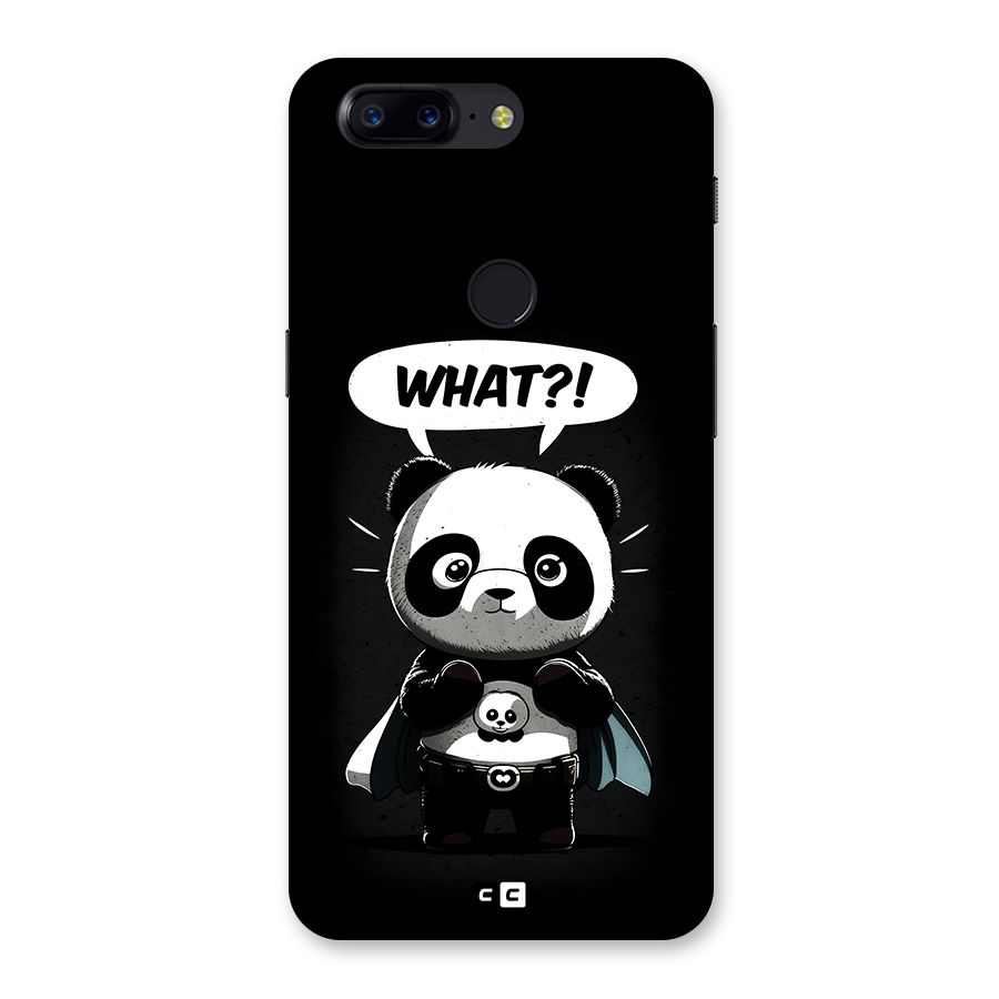 Panda What Confused Back Case for OnePlus 5T