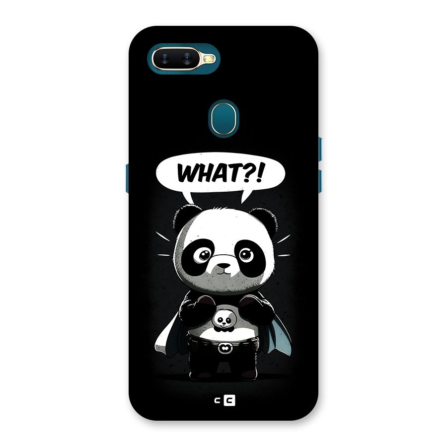 Panda What Confused Back Case for Oppo A12
