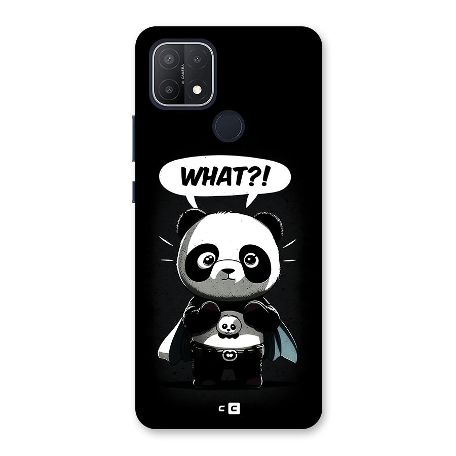 Panda What Confused Back Case for Oppo A15