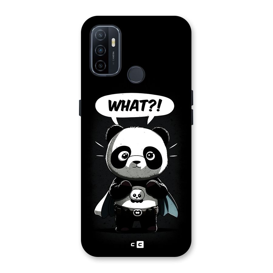Panda What Confused Back Case for Oppo A32