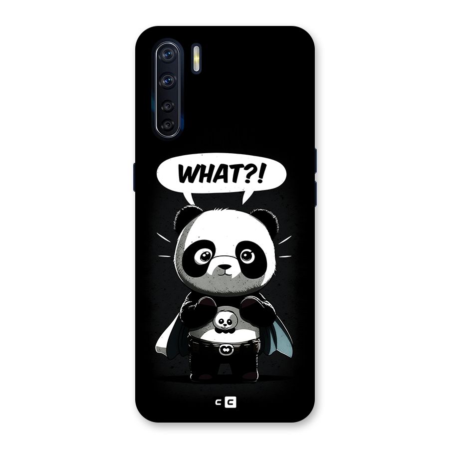 Panda What Confused Back Case for Oppo F15