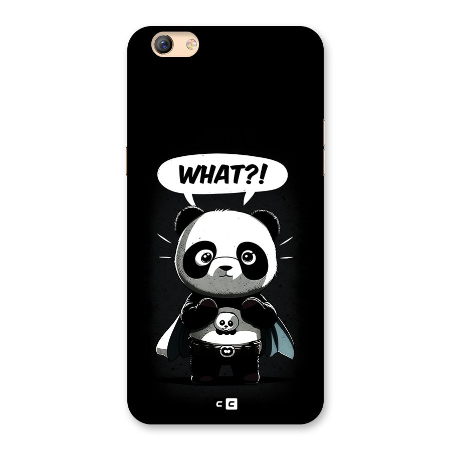 Panda What Confused Back Case for Oppo F3 Plus