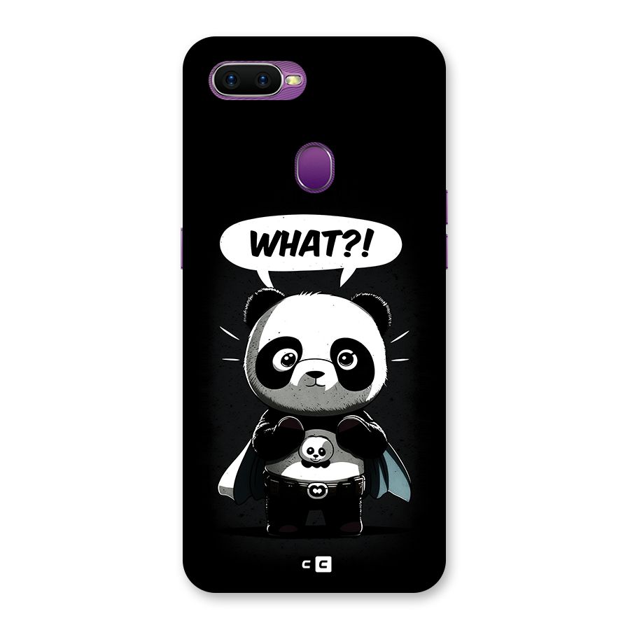 Panda What Confused Back Case for Oppo F9
