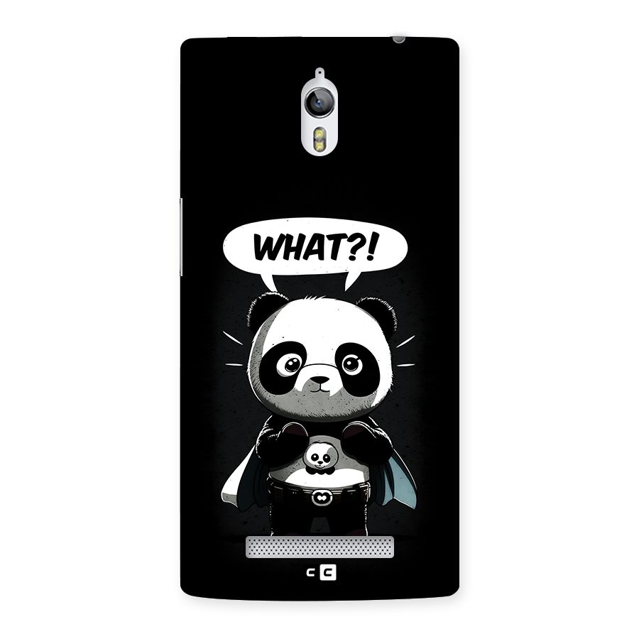 Panda What Confused Back Case for Oppo Find 7