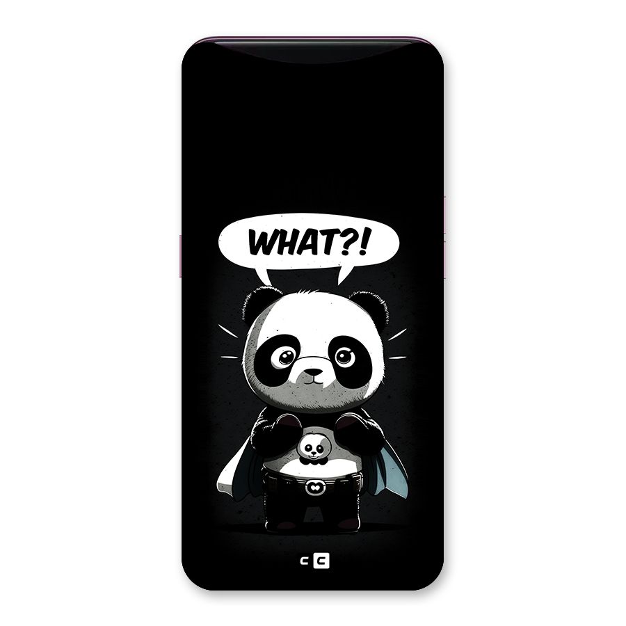 Panda What Confused Back Case for Oppo Find X
