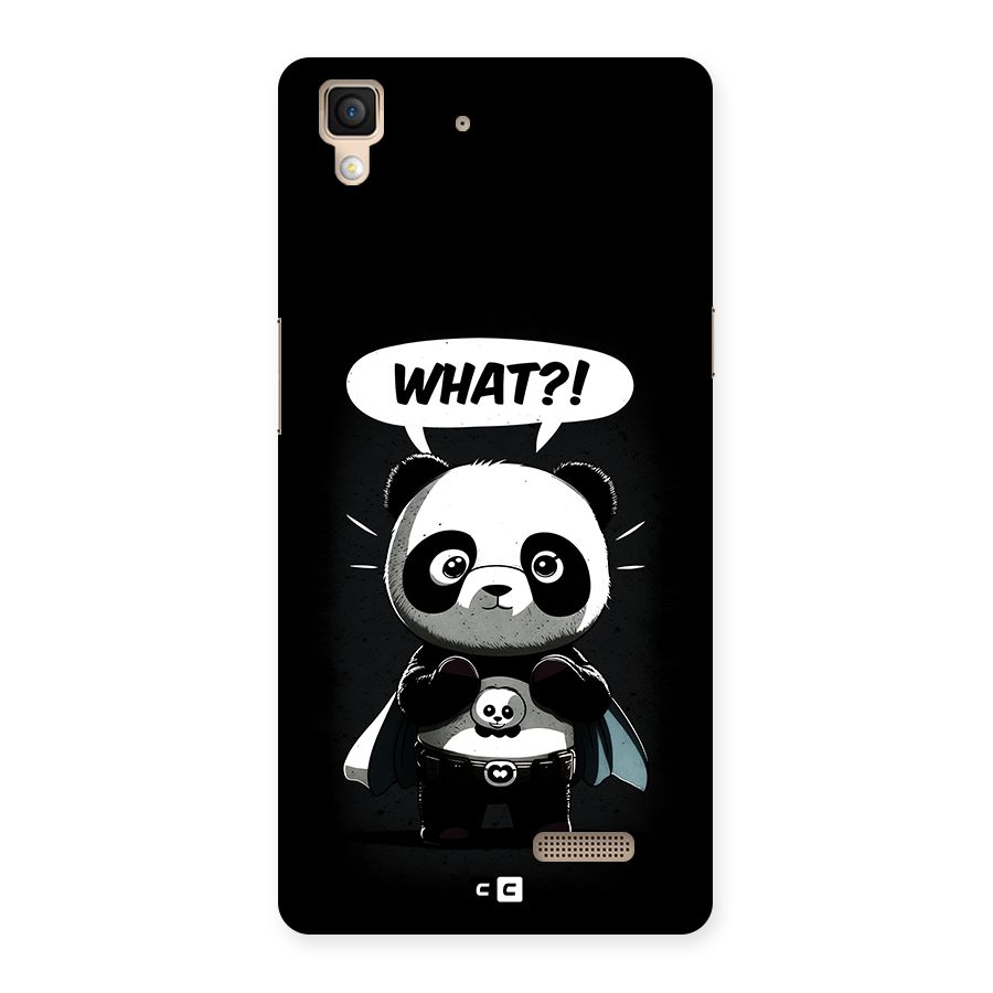 Panda What Confused Back Case for Oppo R7