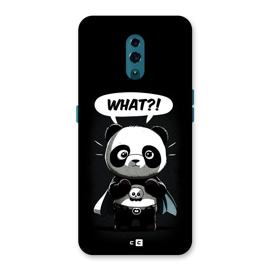 Panda What Confused Back Case for Oppo Reno