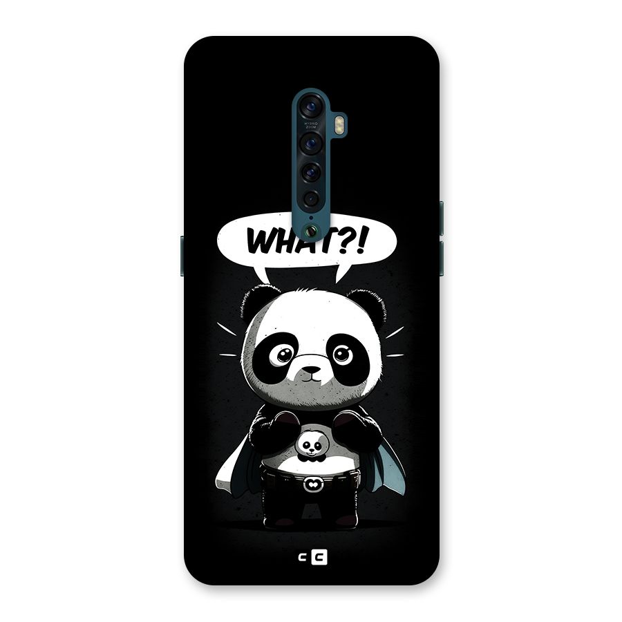 Panda What Confused Back Case for Oppo Reno2