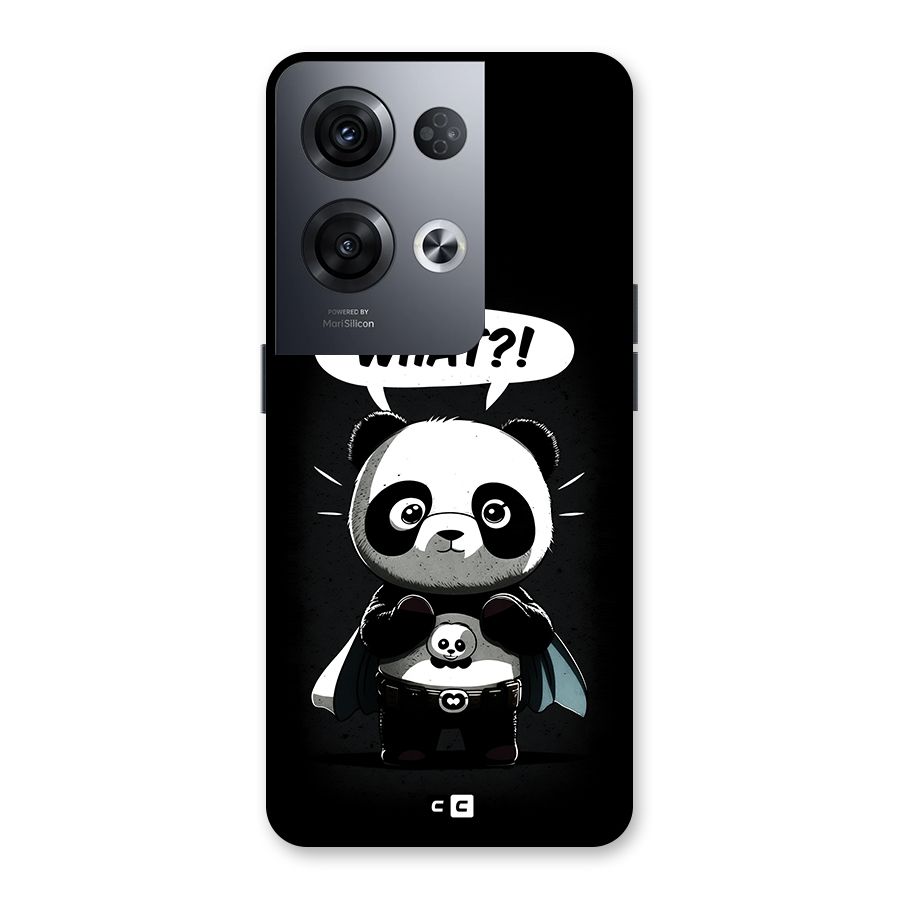 Panda What Confused Back Case for Oppo Reno8 Pro 5G