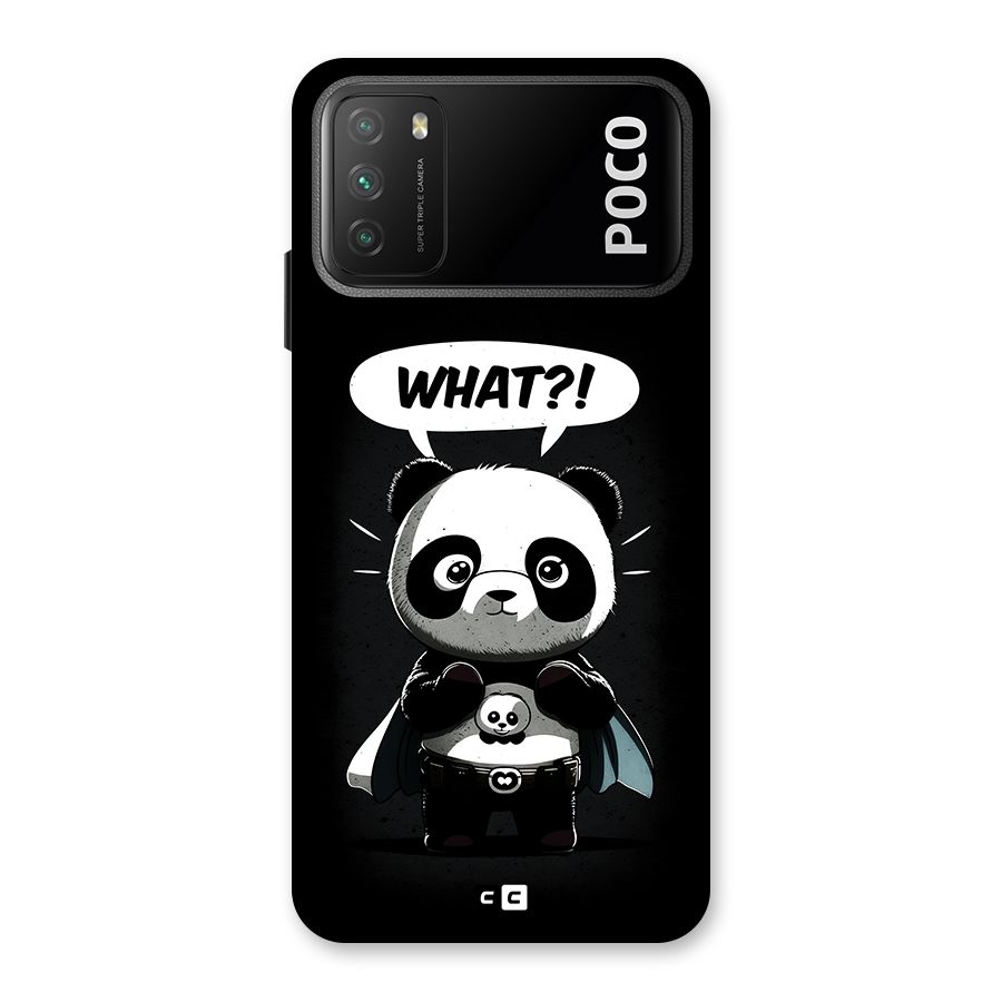 Panda What Confused Back Case for Poco M3