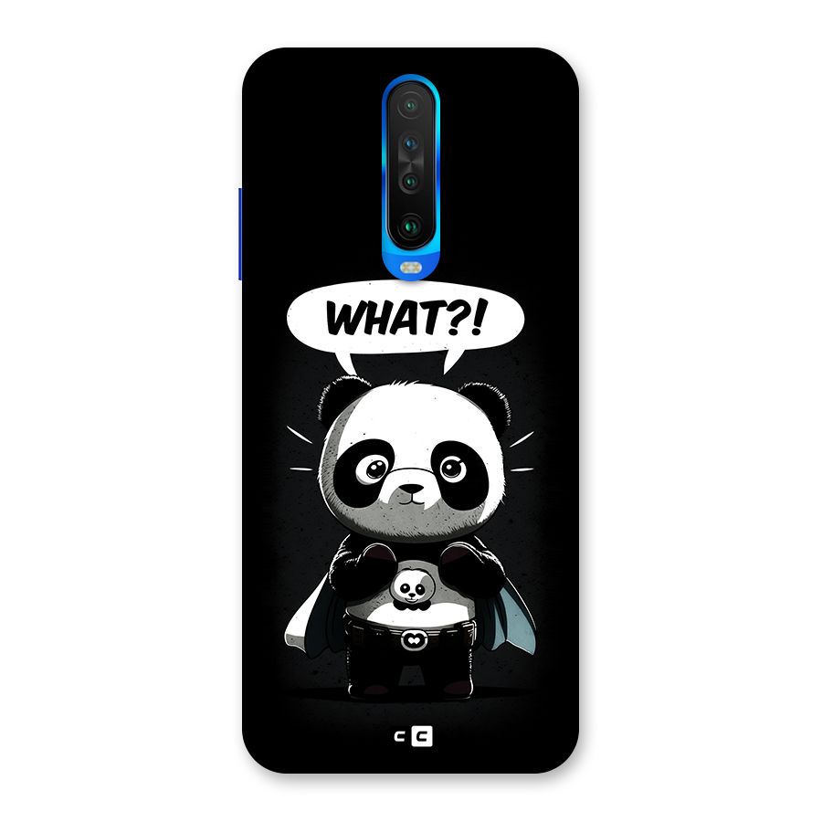 Panda What Confused Back Case for Poco X2