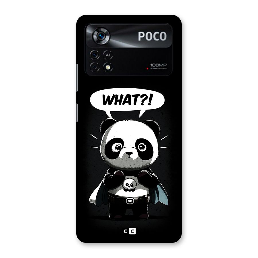 Panda What Confused Back Case for Poco X4 Pro 5G
