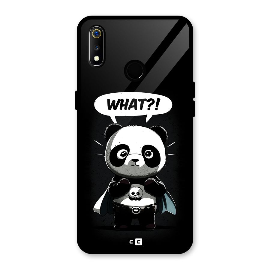 Panda What Confused Back Case for Realme 3