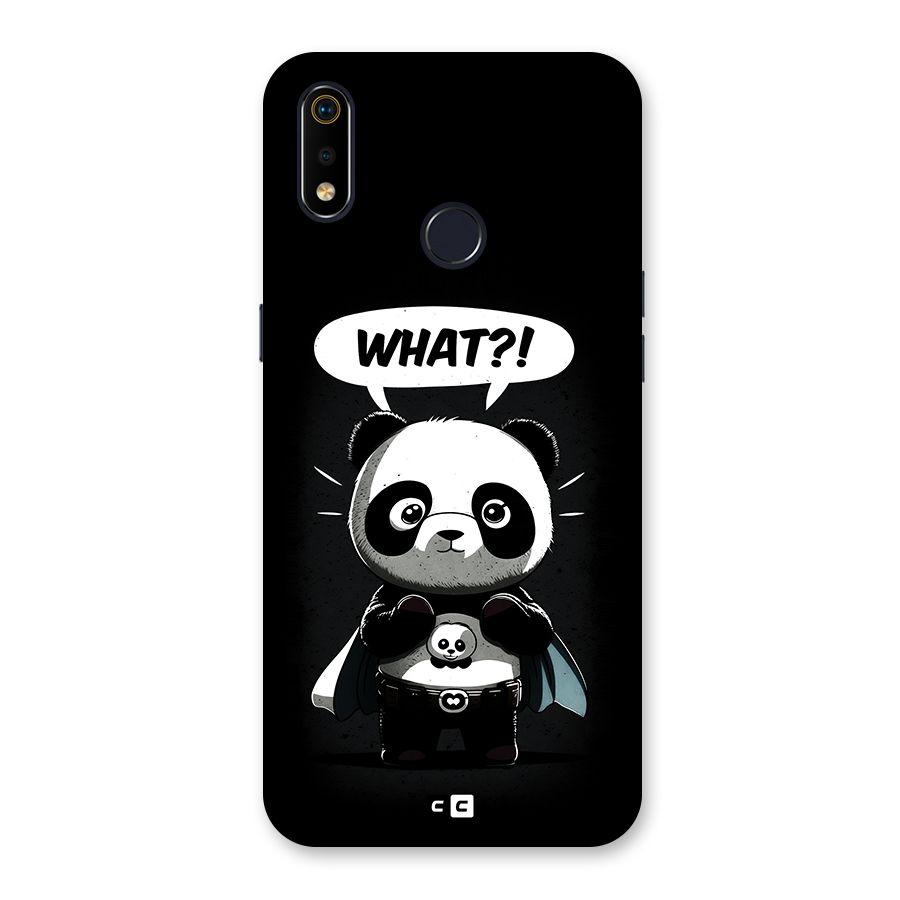 Panda What Confused Back Case for Realme 3i