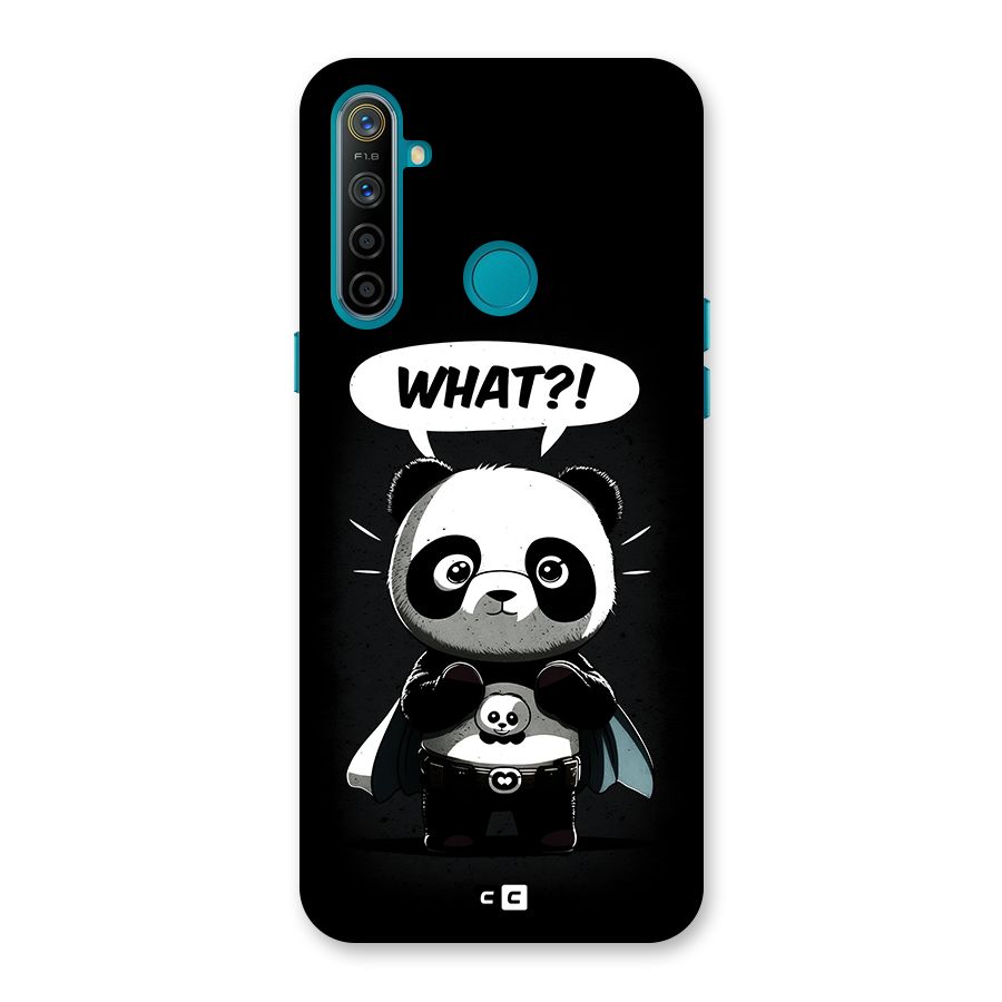 Panda What Confused Back Case for Realme 5i
