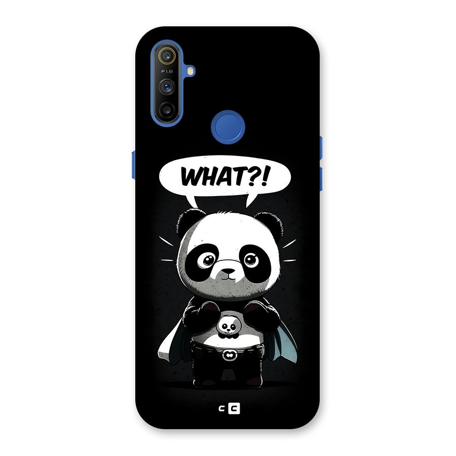 Panda What Confused Back Case for Realme Narzo 10A