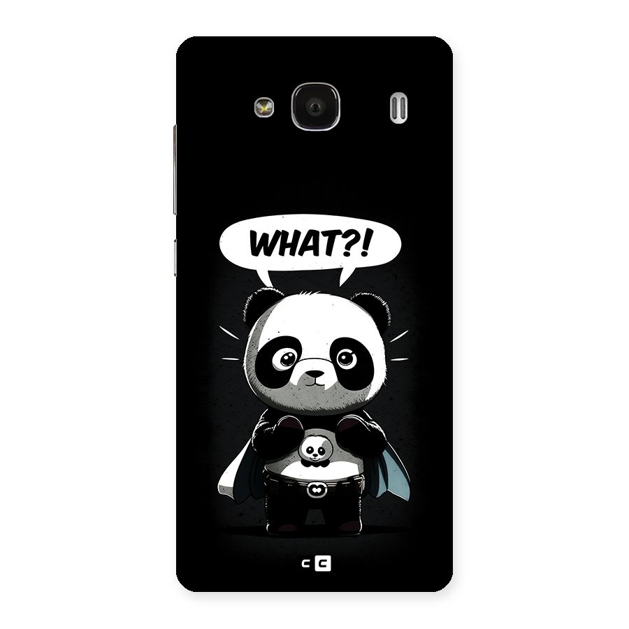 Panda What Confused Back Case for Redmi 2s