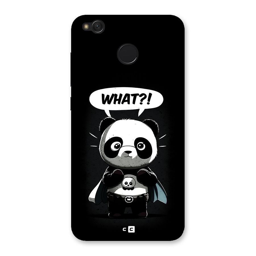 Panda What Confused Back Case for Redmi 4
