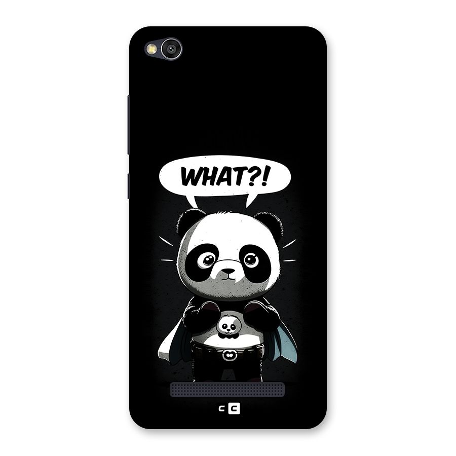 Panda What Confused Back Case for Redmi 4A