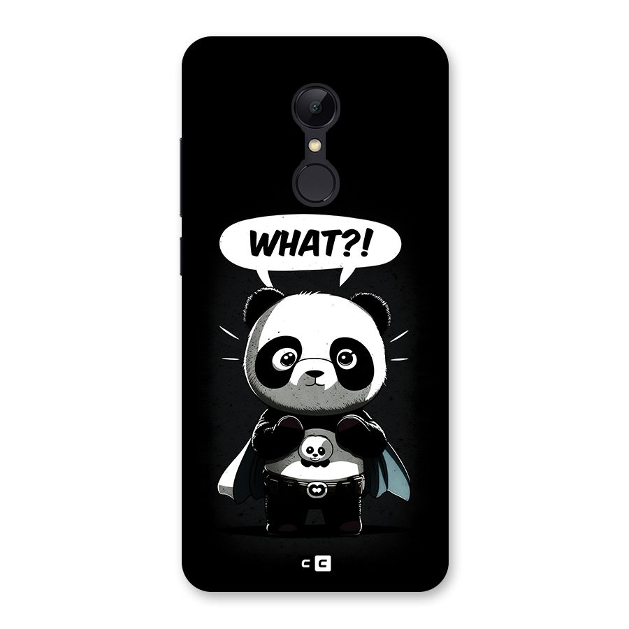 Panda What Confused Back Case for Redmi 5