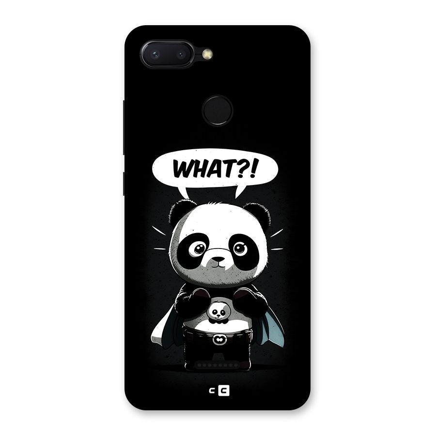 Panda What Confused Back Case for Redmi 6
