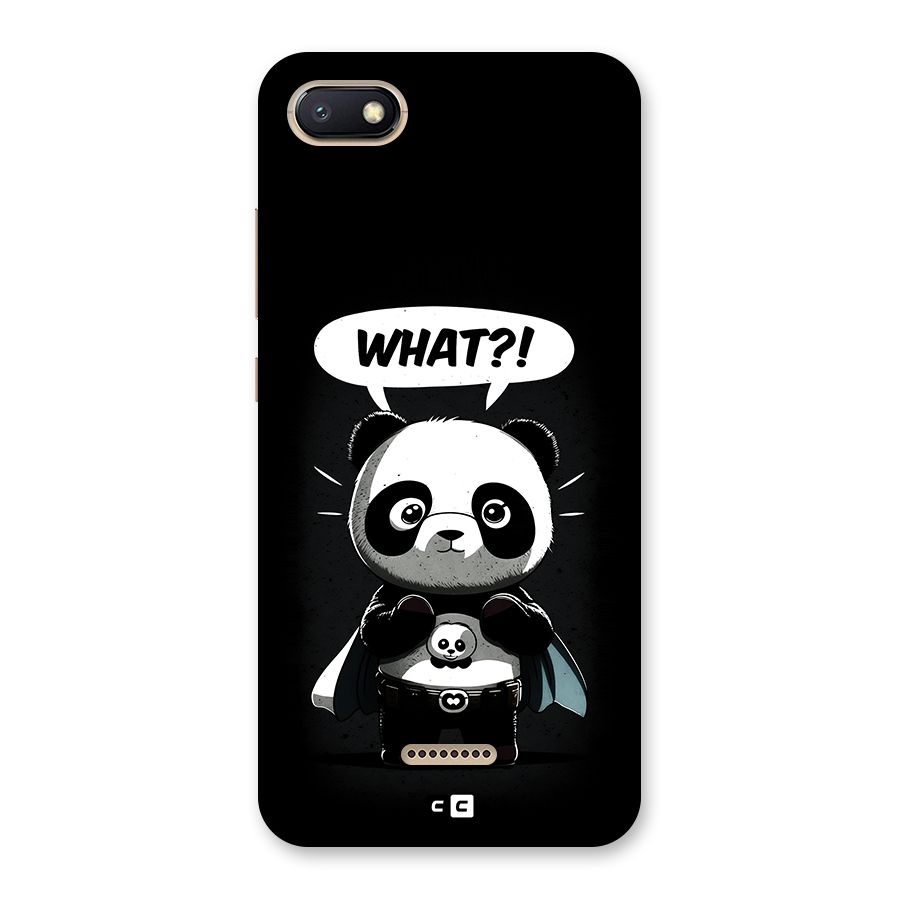 Panda What Confused Back Case for Redmi 6A