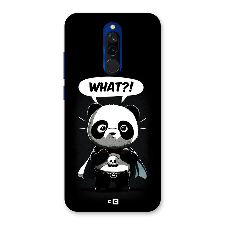 Panda What Confused Back Case for Redmi 8