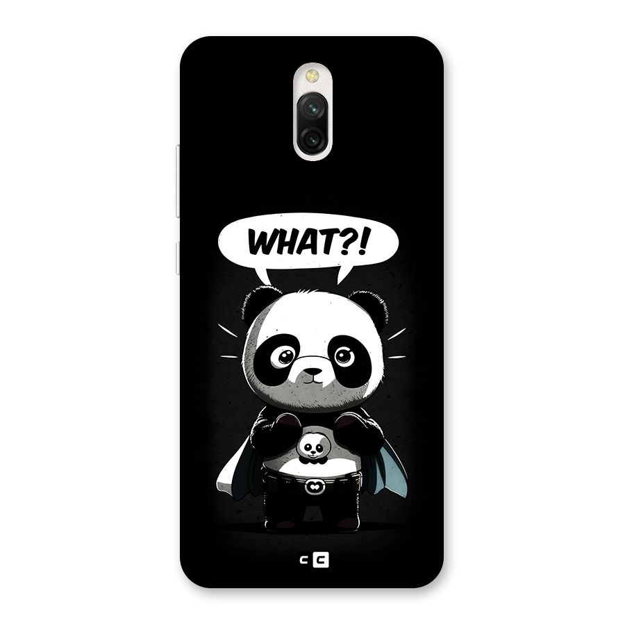 Panda What Confused Back Case for Redmi 8A Dual