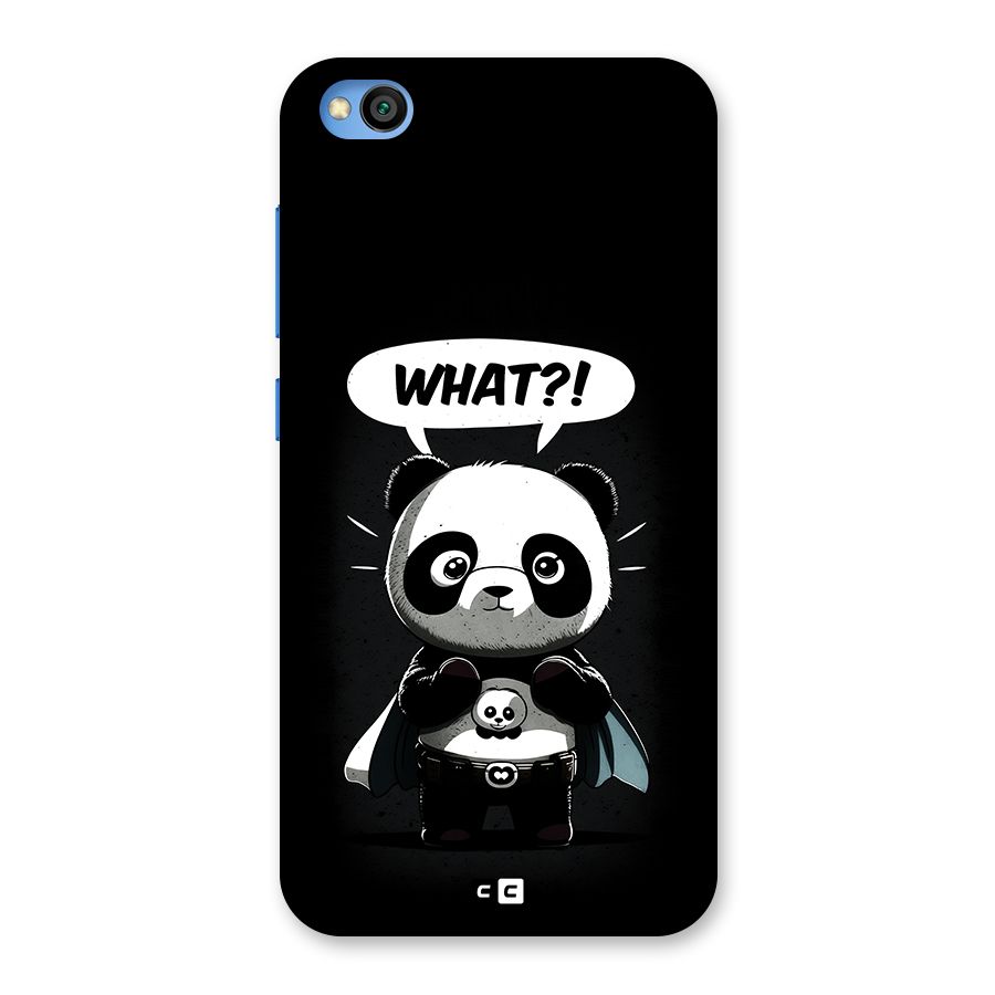 Panda What Confused Back Case for Redmi Go