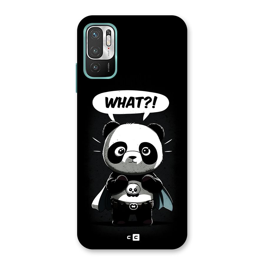 Panda What Confused Back Case for Redmi Note 10T 5G