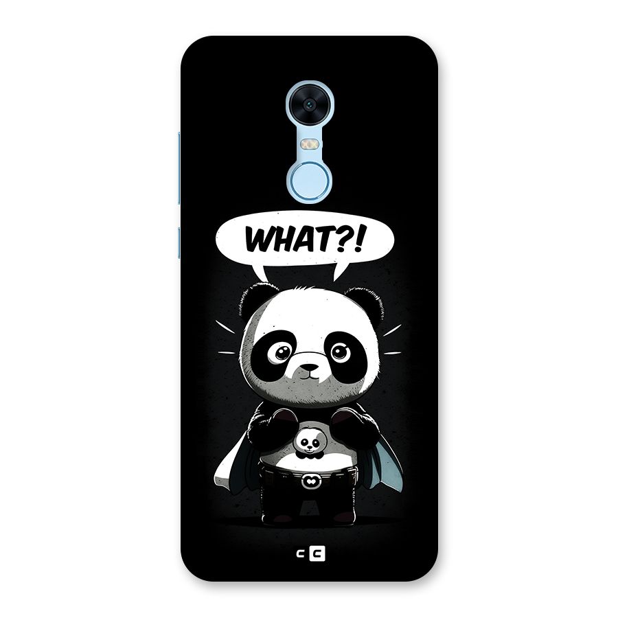 Panda What Confused Back Case for Redmi Note 5