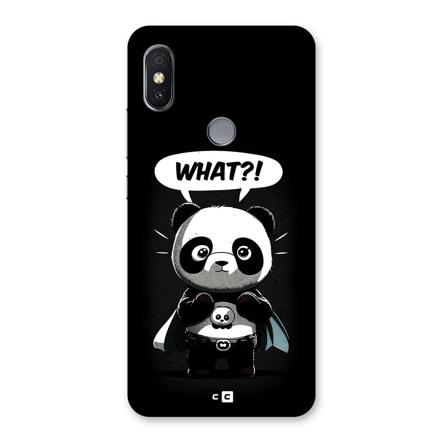 Panda What Confused Back Case for Redmi Y2