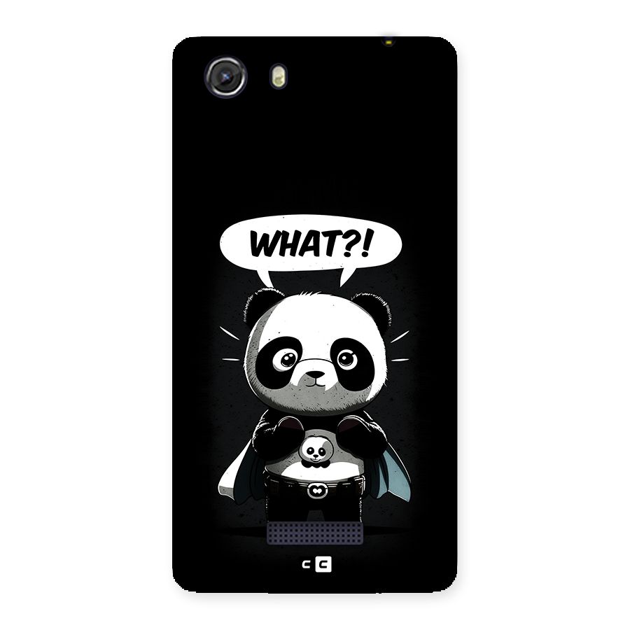 Panda What Confused Back Case for Unite 3