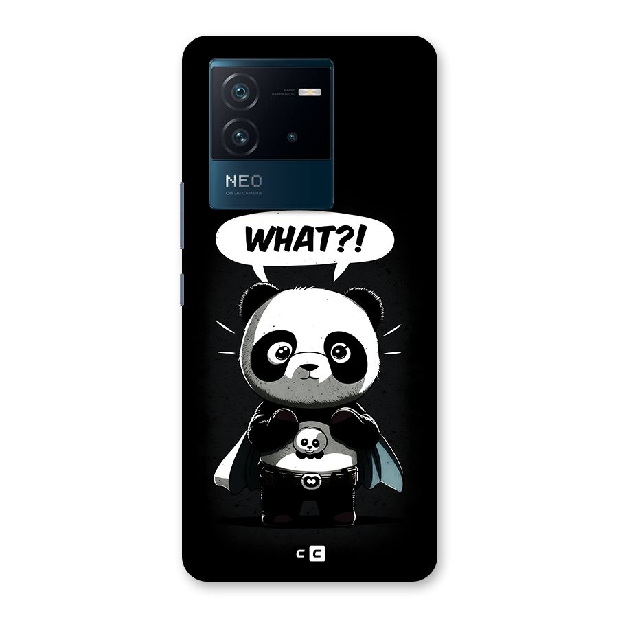 Panda What Confused Back Case for Vivo iQOO Neo 6 5G