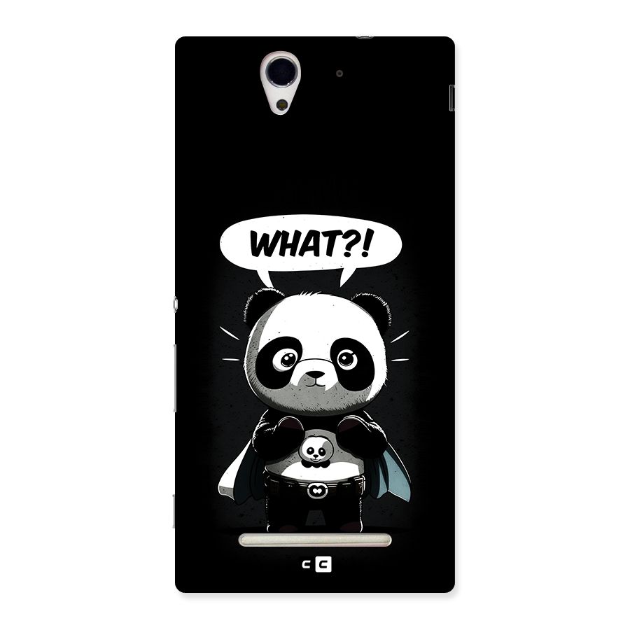 Panda What Confused Back Case for Xperia C3