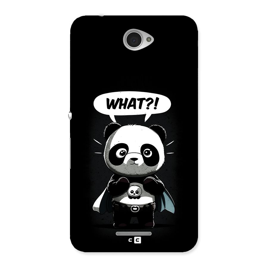 Panda What Confused Back Case for Xperia E4