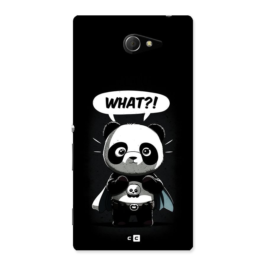 Panda What Confused Back Case for Xperia M2