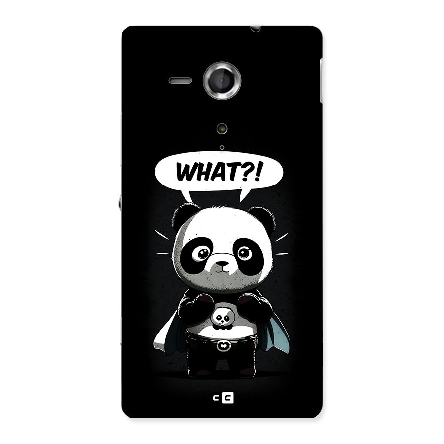 Panda What Confused Back Case for Xperia Sp