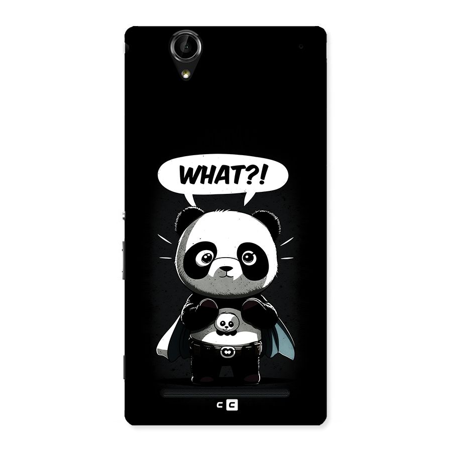 Panda What Confused Back Case for Xperia T2