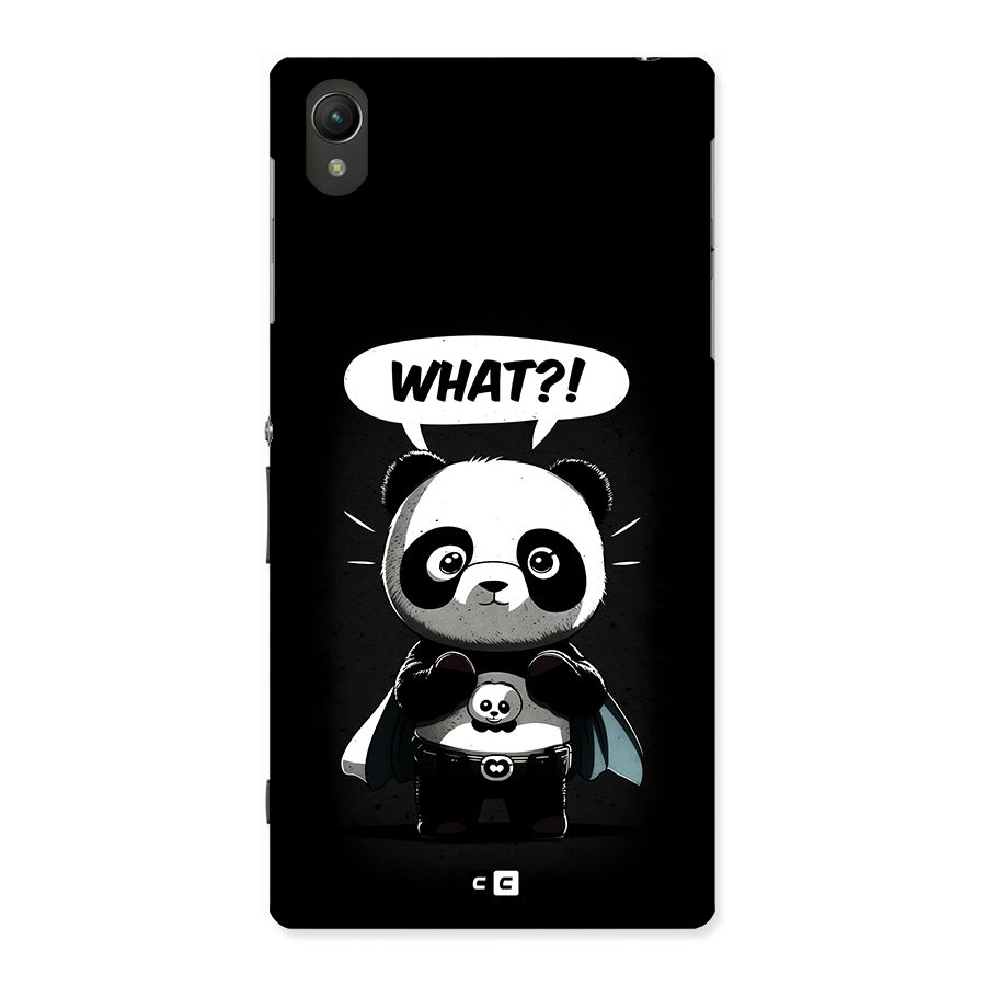 Panda What Confused Back Case for Xperia Z1