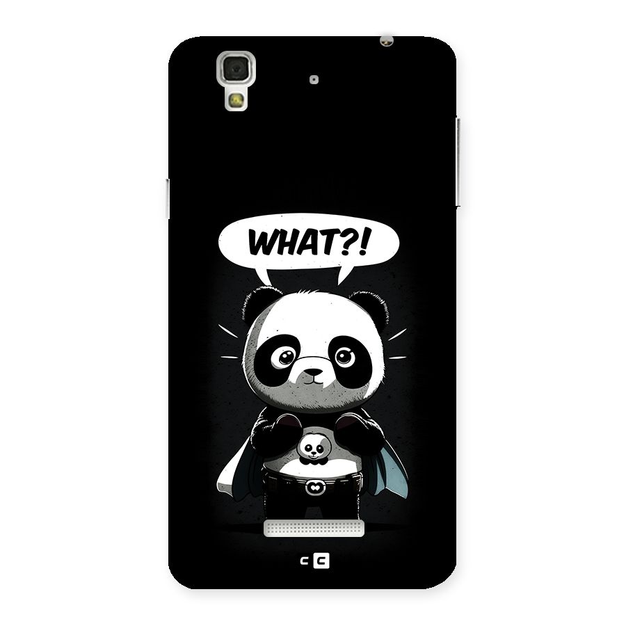 Panda What Confused Back Case for Yureka
